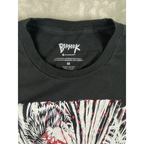 Berserk | Mens | Sparkle Graphic Tee Shirt | Medium | Black/White/Red | Anime - Picture 3 of 8